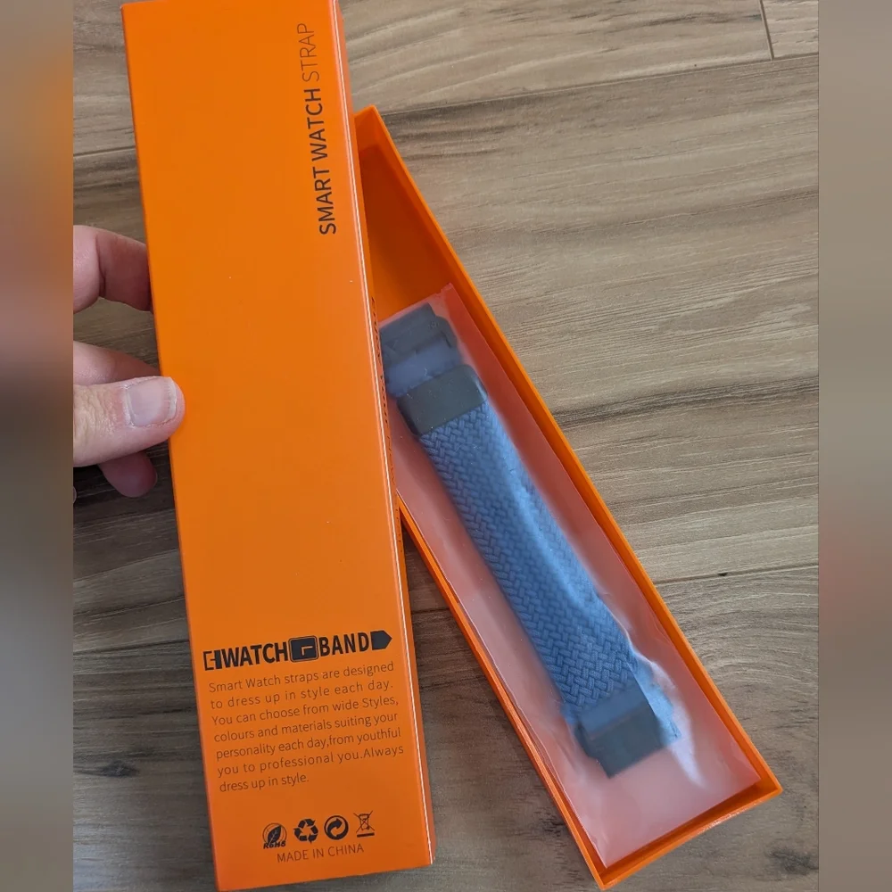 NWOT Baool Magnetic Nylon Smartwatch Band, 22mm, Blue
